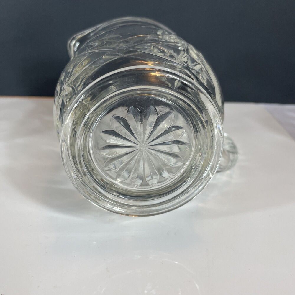 Anchor Hocking Prescut Star of David Creamers & Sugar Bowl Lid Vtg MCM - Picture 6 of 16